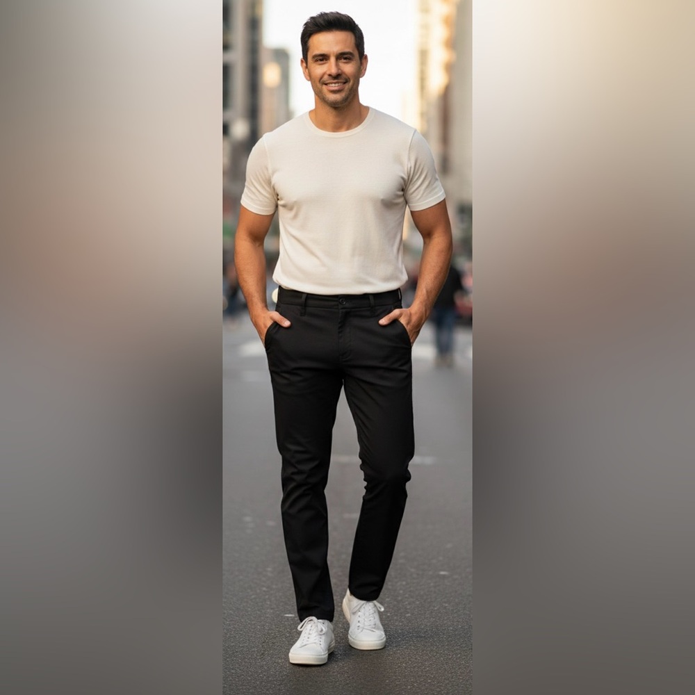 DU/ER No Sweat Performance Pants Black Size 32x 30